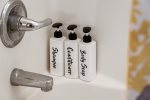 Bathroom essentials are provided